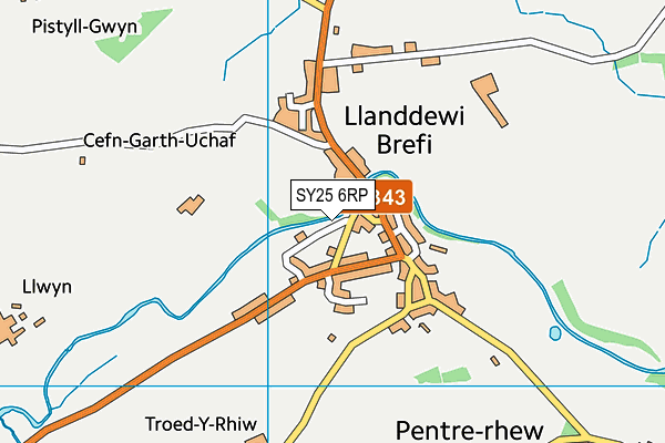 SY25 6RP map - OS VectorMap District (Ordnance Survey) SY25 6RP map - OS VectorMap District (Ordnance Survey)