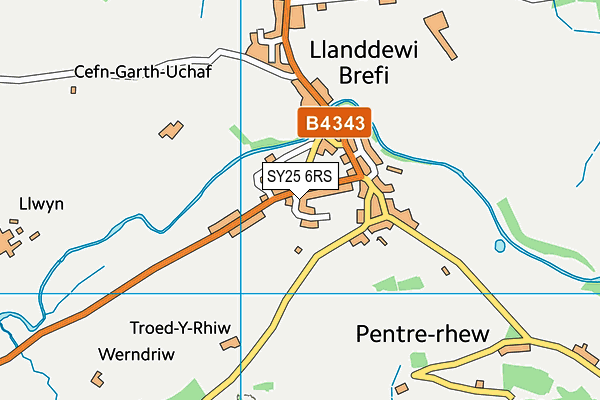 SY25 6RS map - OS VectorMap District (Ordnance Survey) SY25 6RS map - OS VectorMap District (Ordnance Survey)