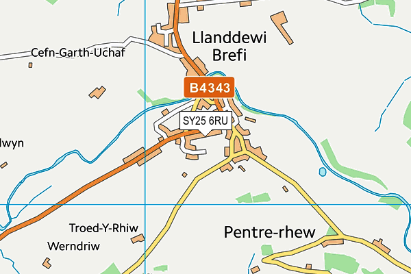SY25 6RU map - OS VectorMap District (Ordnance Survey) SY25 6RU map - OS VectorMap District (Ordnance Survey)