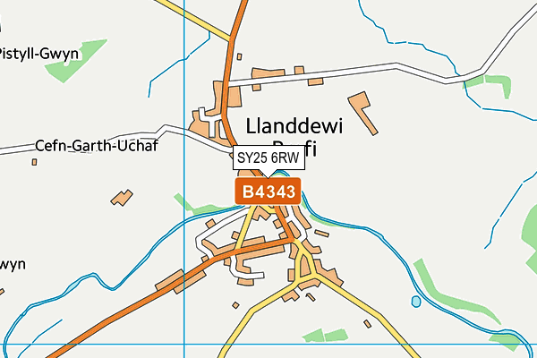 SY25 6RW map - OS VectorMap District (Ordnance Survey) SY25 6RW map - OS VectorMap District (Ordnance Survey)