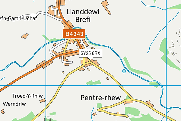 SY25 6RX map - OS VectorMap District (Ordnance Survey) SY25 6RX map - OS VectorMap District (Ordnance Survey)