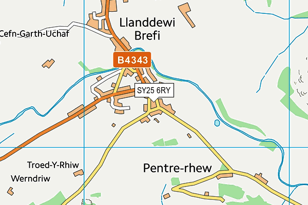 SY25 6RY map - OS VectorMap District (Ordnance Survey) SY25 6RY map - OS VectorMap District (Ordnance Survey)