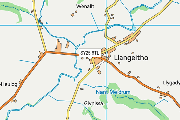 SY25 6TL map - OS VectorMap District (Ordnance Survey) SY25 6TL map - OS VectorMap District (Ordnance Survey)