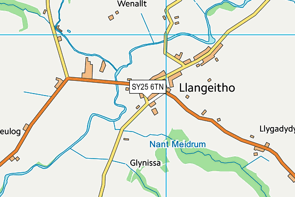 SY25 6TN map - OS VectorMap District (Ordnance Survey) SY25 6TN map - OS VectorMap District (Ordnance Survey)