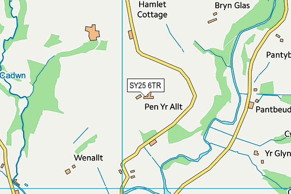 SY25 6TR map - OS VectorMap District (Ordnance Survey) SY25 6TR map - OS VectorMap District (Ordnance Survey)
