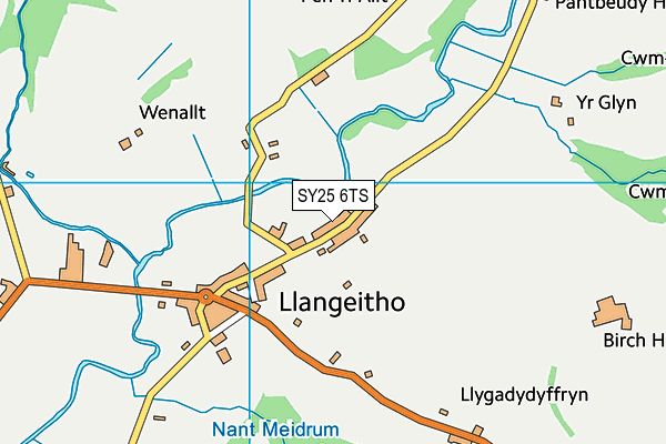 SY25 6TS map - OS VectorMap District (Ordnance Survey) SY25 6TS map - OS VectorMap District (Ordnance Survey)