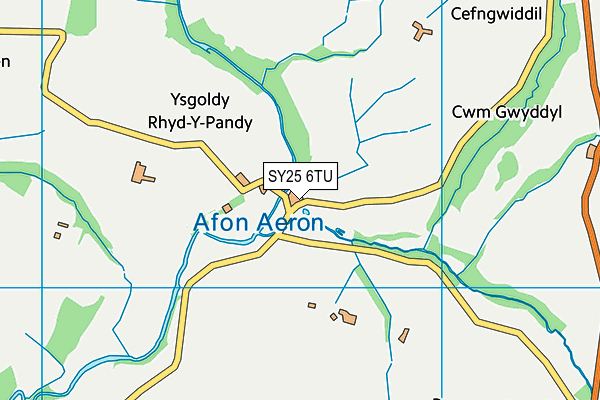 SY25 6TU map - OS VectorMap District (Ordnance Survey) SY25 6TU map - OS VectorMap District (Ordnance Survey)