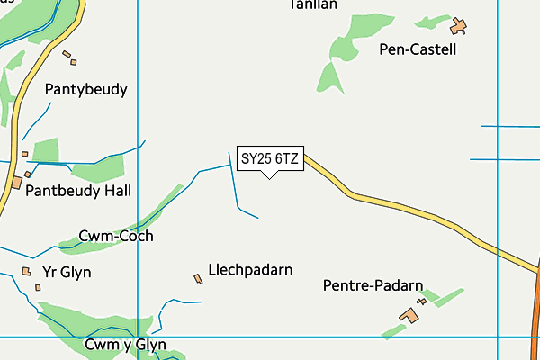 SY25 6TZ map - OS VectorMap District (Ordnance Survey) SY25 6TZ map - OS VectorMap District (Ordnance Survey)