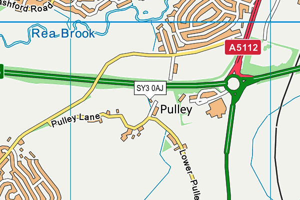 SY3 0AJ map - OS VectorMap District (Ordnance Survey) SY3 0AJ map - OS VectorMap District (Ordnance Survey)