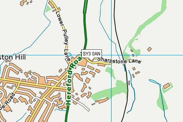 SY3 0AN map - OS VectorMap District (Ordnance Survey) SY3 0AN map - OS VectorMap District (Ordnance Survey)