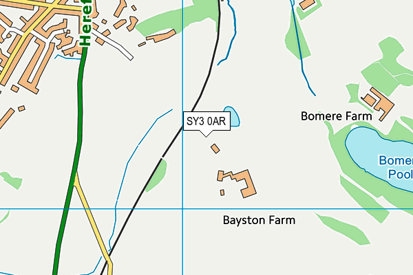SY3 0AR map - OS VectorMap District (Ordnance Survey) SY3 0AR map - OS VectorMap District (Ordnance Survey)