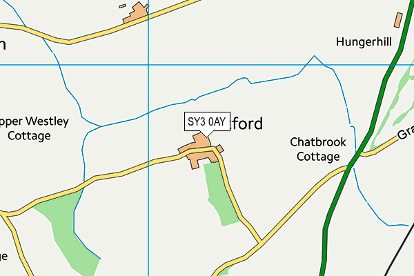 SY3 0AY map - OS VectorMap District (Ordnance Survey) SY3 0AY map - OS VectorMap District (Ordnance Survey)