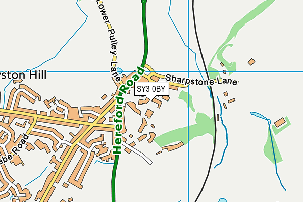 SY3 0BY map - OS VectorMap District (Ordnance Survey) SY3 0BY map - OS VectorMap District (Ordnance Survey)