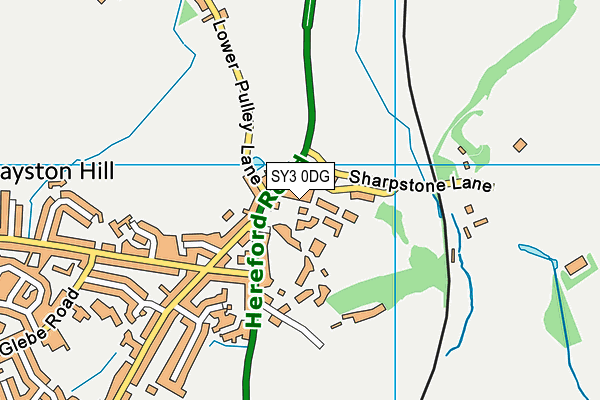SY3 0DG map - OS VectorMap District (Ordnance Survey) SY3 0DG map - OS VectorMap District (Ordnance Survey)
