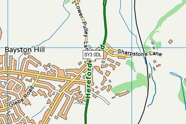 SY3 0DL map - OS VectorMap District (Ordnance Survey) SY3 0DL map - OS VectorMap District (Ordnance Survey)