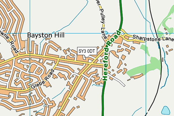 SY3 0DT map - OS VectorMap District (Ordnance Survey) SY3 0DT map - OS VectorMap District (Ordnance Survey)