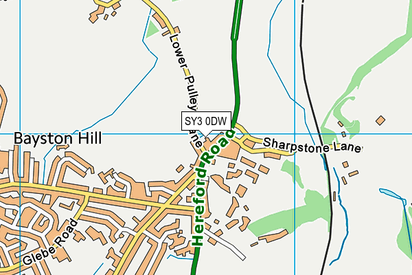 SY3 0DW map - OS VectorMap District (Ordnance Survey) SY3 0DW map - OS VectorMap District (Ordnance Survey)