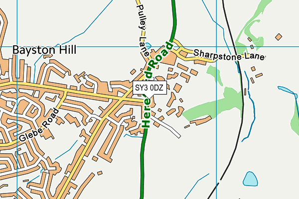 SY3 0DZ map - OS VectorMap District (Ordnance Survey) SY3 0DZ map - OS VectorMap District (Ordnance Survey)