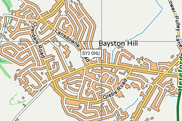 SY3 0HU map - OS VectorMap District (Ordnance Survey) SY3 0HU map - OS VectorMap District (Ordnance Survey)