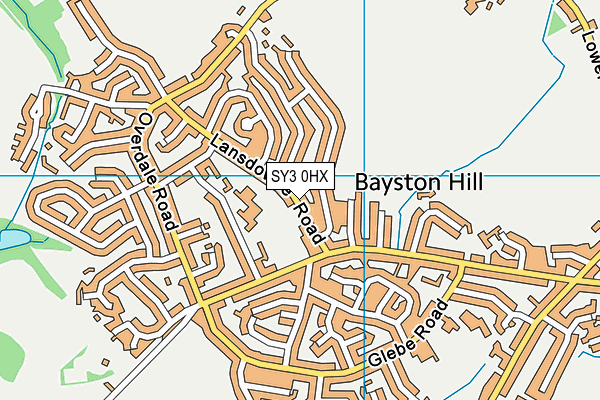 SY3 0HX map - OS VectorMap District (Ordnance Survey) SY3 0HX map - OS VectorMap District (Ordnance Survey)