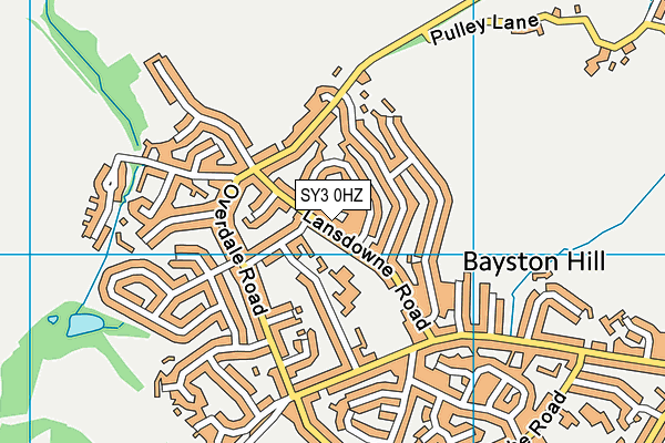 SY3 0HZ map - OS VectorMap District (Ordnance Survey) SY3 0HZ map - OS VectorMap District (Ordnance Survey)