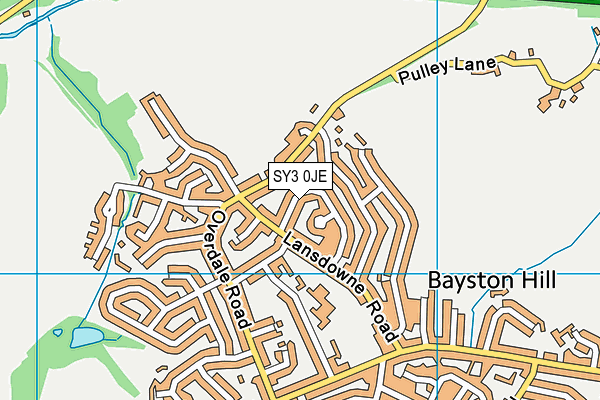 SY3 0JE map - OS VectorMap District (Ordnance Survey) SY3 0JE map - OS VectorMap District (Ordnance Survey)