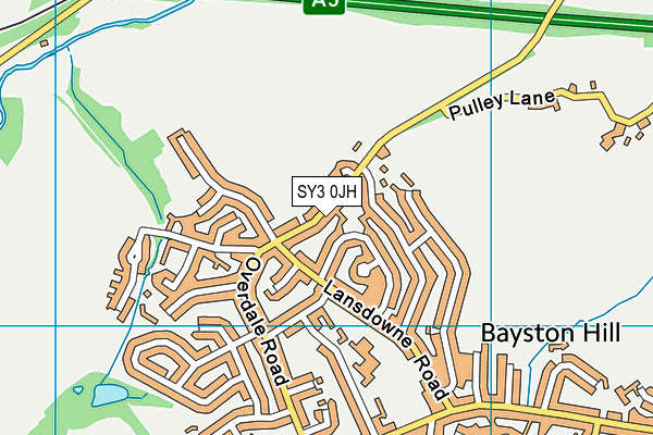 SY3 0JH map - OS VectorMap District (Ordnance Survey)