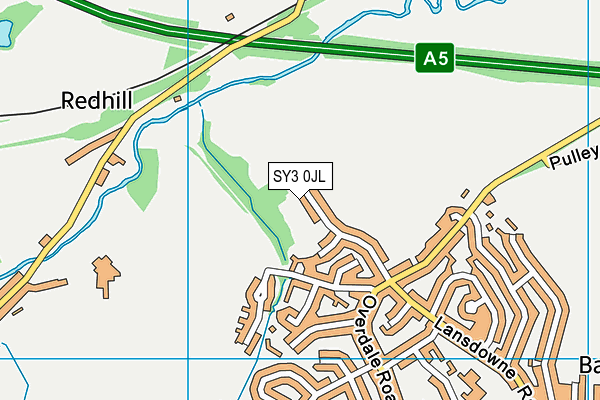 SY3 0JL map - OS VectorMap District (Ordnance Survey) SY3 0JL map - OS VectorMap District (Ordnance Survey)