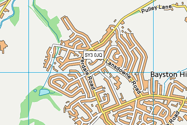 SY3 0JQ map - OS VectorMap District (Ordnance Survey) SY3 0JQ map - OS VectorMap District (Ordnance Survey)