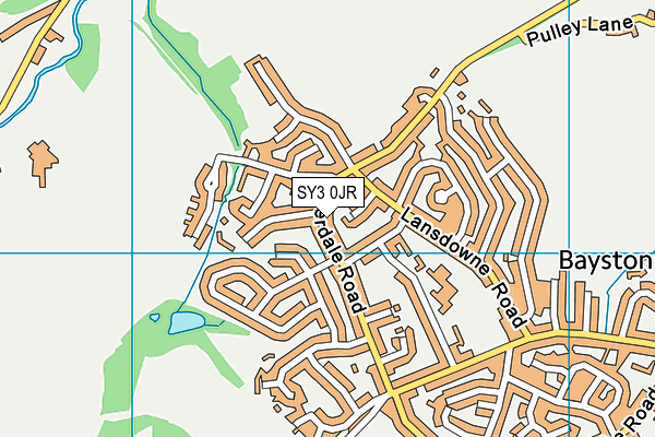 SY3 0JR map - OS VectorMap District (Ordnance Survey) SY3 0JR map - OS VectorMap District (Ordnance Survey)