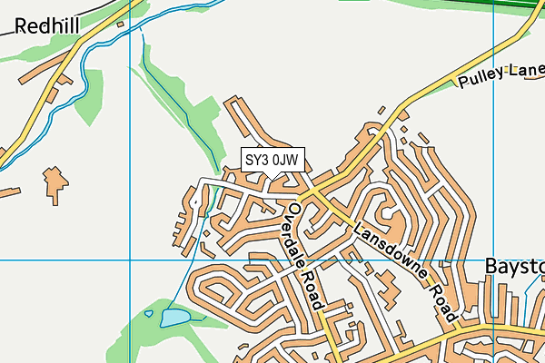 SY3 0JW map - OS VectorMap District (Ordnance Survey) SY3 0JW map - OS VectorMap District (Ordnance Survey)