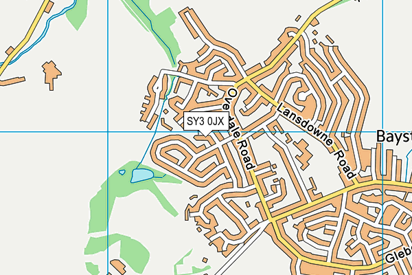 SY3 0JX map - OS VectorMap District (Ordnance Survey) SY3 0JX map - OS VectorMap District (Ordnance Survey)