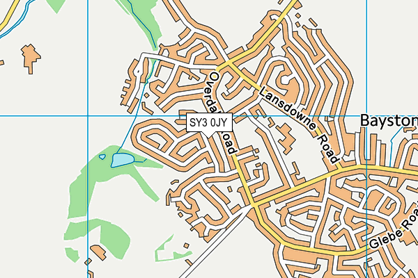 SY3 0JY map - OS VectorMap District (Ordnance Survey) SY3 0JY map - OS VectorMap District (Ordnance Survey)