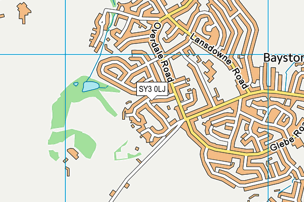 SY3 0LJ map - OS VectorMap District (Ordnance Survey) SY3 0LJ map - OS VectorMap District (Ordnance Survey)