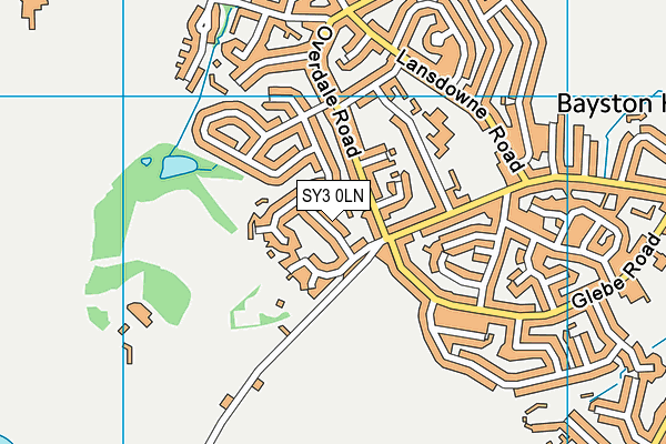 SY3 0LN map - OS VectorMap District (Ordnance Survey) SY3 0LN map - OS VectorMap District (Ordnance Survey)