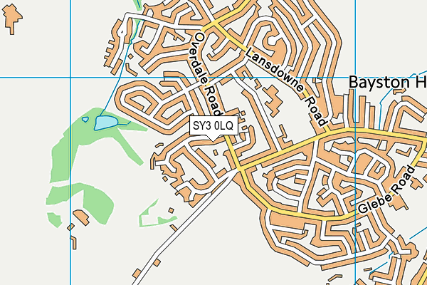 SY3 0LQ map - OS VectorMap District (Ordnance Survey) SY3 0LQ map - OS VectorMap District (Ordnance Survey)