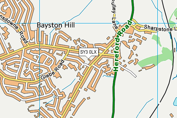 SY3 0LX map - OS VectorMap District (Ordnance Survey) SY3 0LX map - OS VectorMap District (Ordnance Survey)