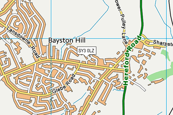 SY3 0LZ map - OS VectorMap District (Ordnance Survey) SY3 0LZ map - OS VectorMap District (Ordnance Survey)