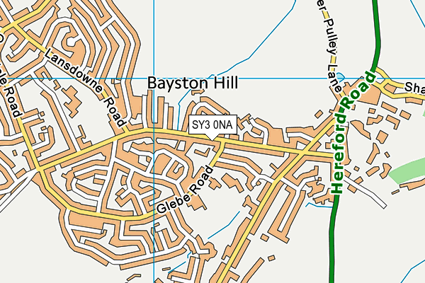 SY3 0NA map - OS VectorMap District (Ordnance Survey) SY3 0NA map - OS VectorMap District (Ordnance Survey)