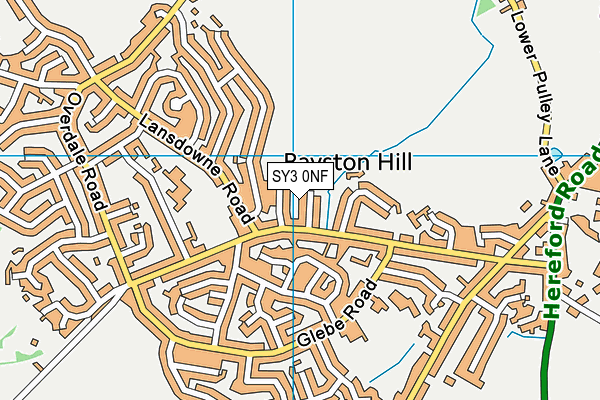 SY3 0NF map - OS VectorMap District (Ordnance Survey) SY3 0NF map - OS VectorMap District (Ordnance Survey)