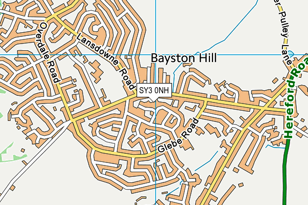 SY3 0NH map - OS VectorMap District (Ordnance Survey) SY3 0NH map - OS VectorMap District (Ordnance Survey)