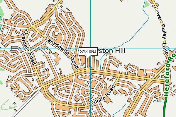 SY3 0NJ map - OS VectorMap District (Ordnance Survey) SY3 0NJ map - OS VectorMap District (Ordnance Survey)