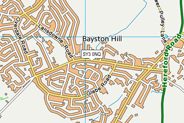 SY3 0NQ map - OS VectorMap District (Ordnance Survey) SY3 0NQ map - OS VectorMap District (Ordnance Survey)