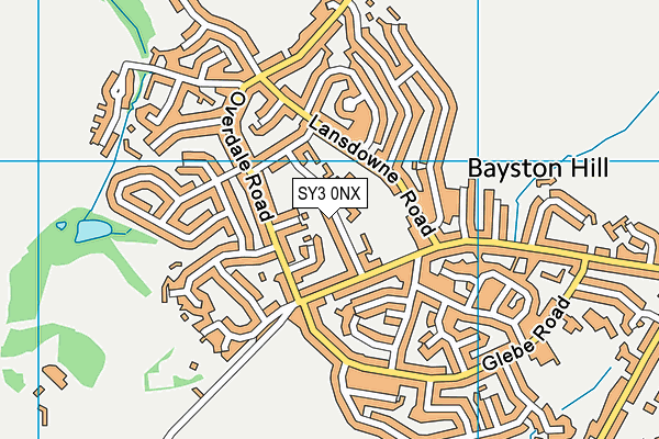 SY3 0NX map - OS VectorMap District (Ordnance Survey) SY3 0NX map - OS VectorMap District (Ordnance Survey)