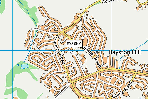 SY3 0NY map - OS VectorMap District (Ordnance Survey) SY3 0NY map - OS VectorMap District (Ordnance Survey)