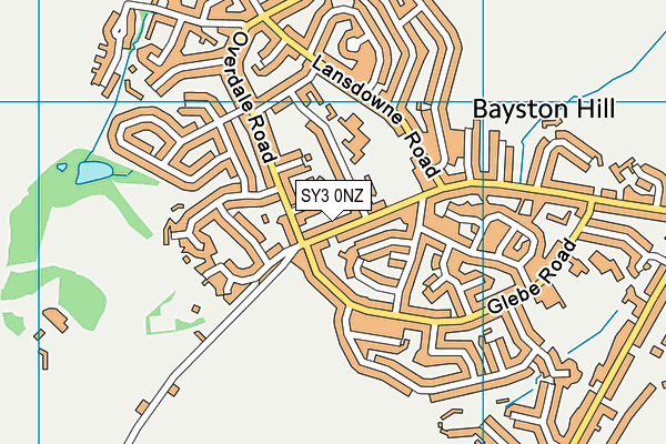 SY3 0NZ map - OS VectorMap District (Ordnance Survey) SY3 0NZ map - OS VectorMap District (Ordnance Survey)