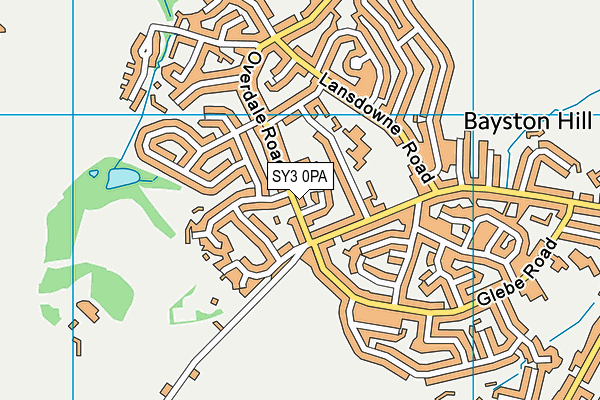 SY3 0PA map - OS VectorMap District (Ordnance Survey) SY3 0PA map - OS VectorMap District (Ordnance Survey)