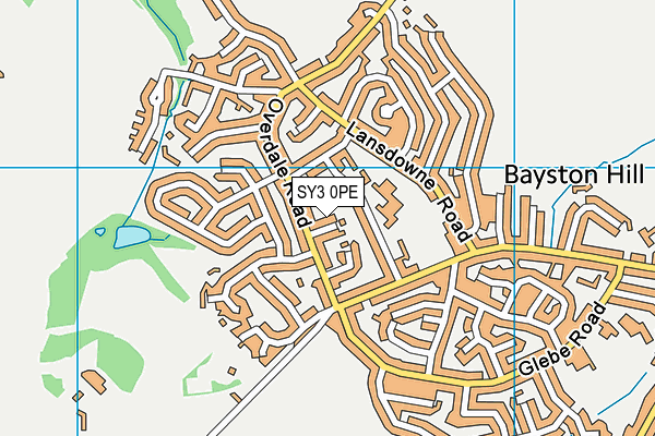 SY3 0PE map - OS VectorMap District (Ordnance Survey) SY3 0PE map - OS VectorMap District (Ordnance Survey)