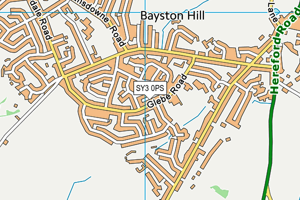 SY3 0PS map - OS VectorMap District (Ordnance Survey) SY3 0PS map - OS VectorMap District (Ordnance Survey)