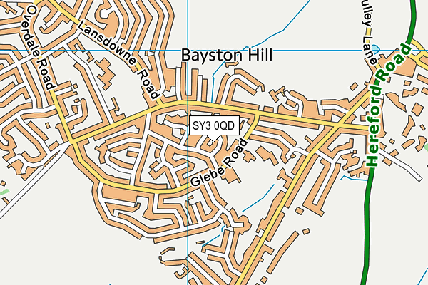 SY3 0QD map - OS VectorMap District (Ordnance Survey) SY3 0QD map - OS VectorMap District (Ordnance Survey)